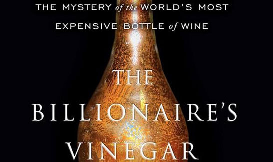 detail of book showing title Billionaire's Vinegar