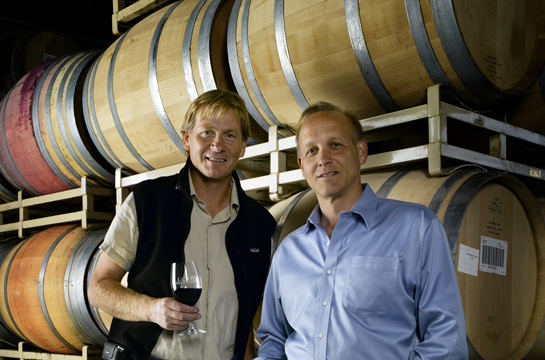 J. Lohr’s Peck and Meier in barrel room