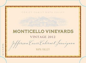 Monticello Cabernet Sauvignon label