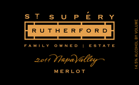 Rutherford Merlot label