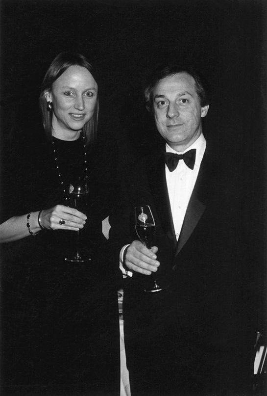 Harley and Richard Elia of QRW at 1990 Ritz-Carlton-QRW Dinner